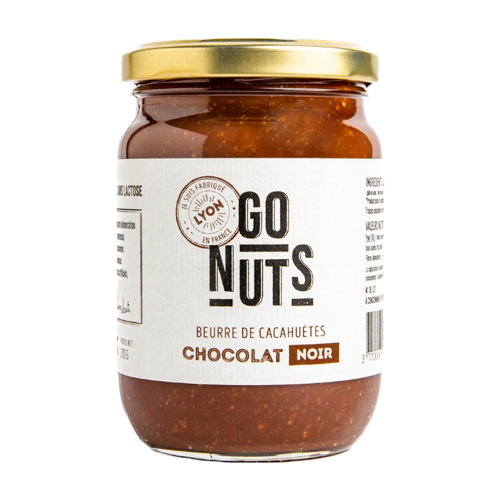 [GN-00048] 270g - Beurre de cacahuètes chocolat noir bio - Go Nuts