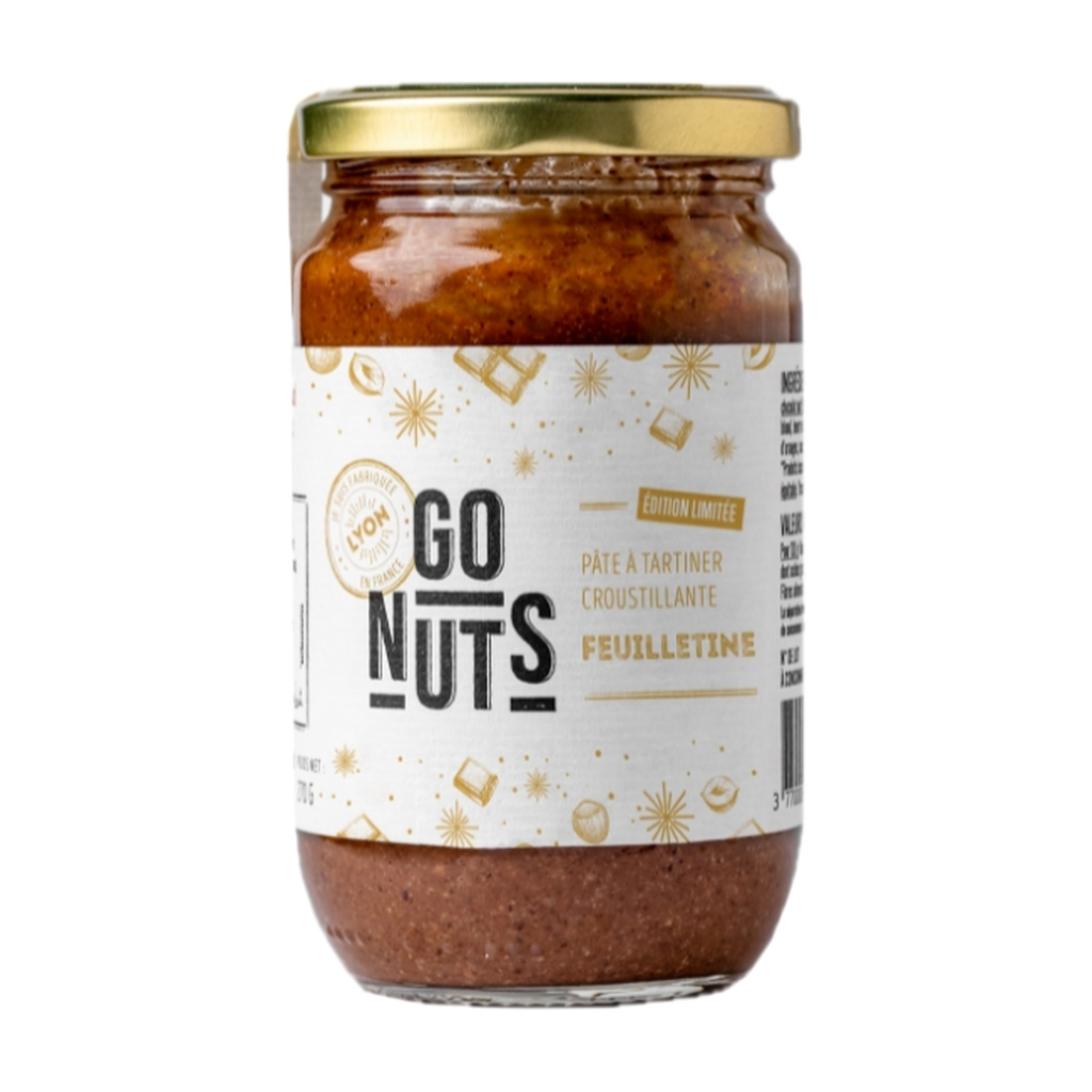 [GN-00297] 275g - Pâte à tartiner chocolat feuilletines bio - Go Nuts