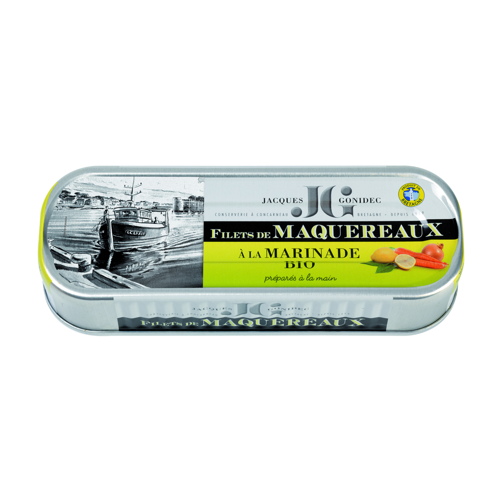 176g - Filets de Maquereaux marinés bio - Gonidec