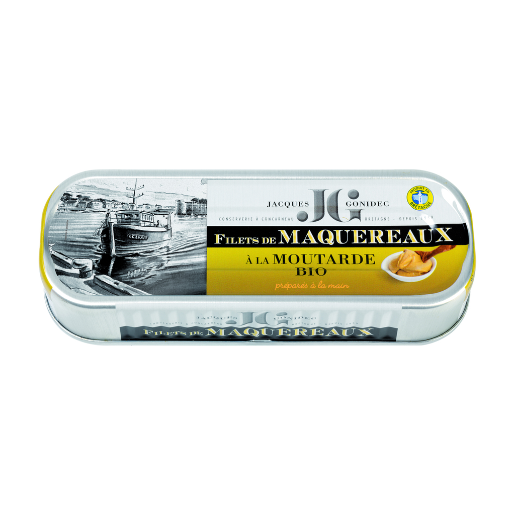 [GD-JGMSM4B] 169g - Filets de Maquereaux à la sauce moutarde bio - Gonidec