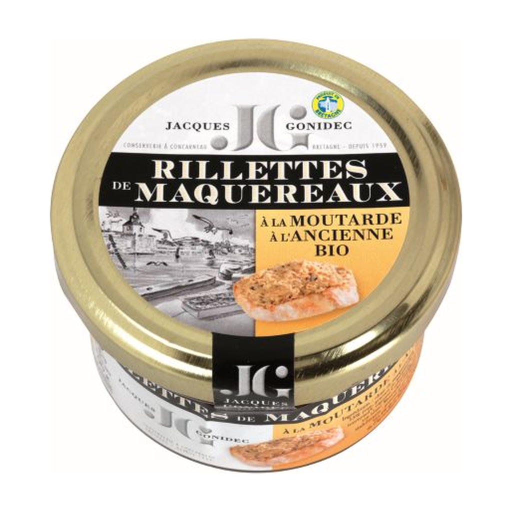 [GD-JGRIMMB] 90g - Rillettes maquereaux moutarde ancienne bio - Gonidec