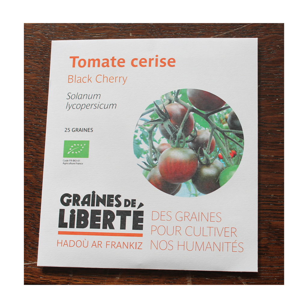Semences Tomate cerise Black Cherry bio - Graînes de liberté