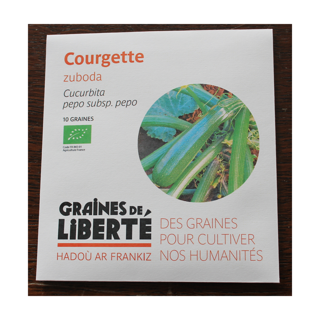 Semences Courgette Zuboda bio - Graînes de liberté