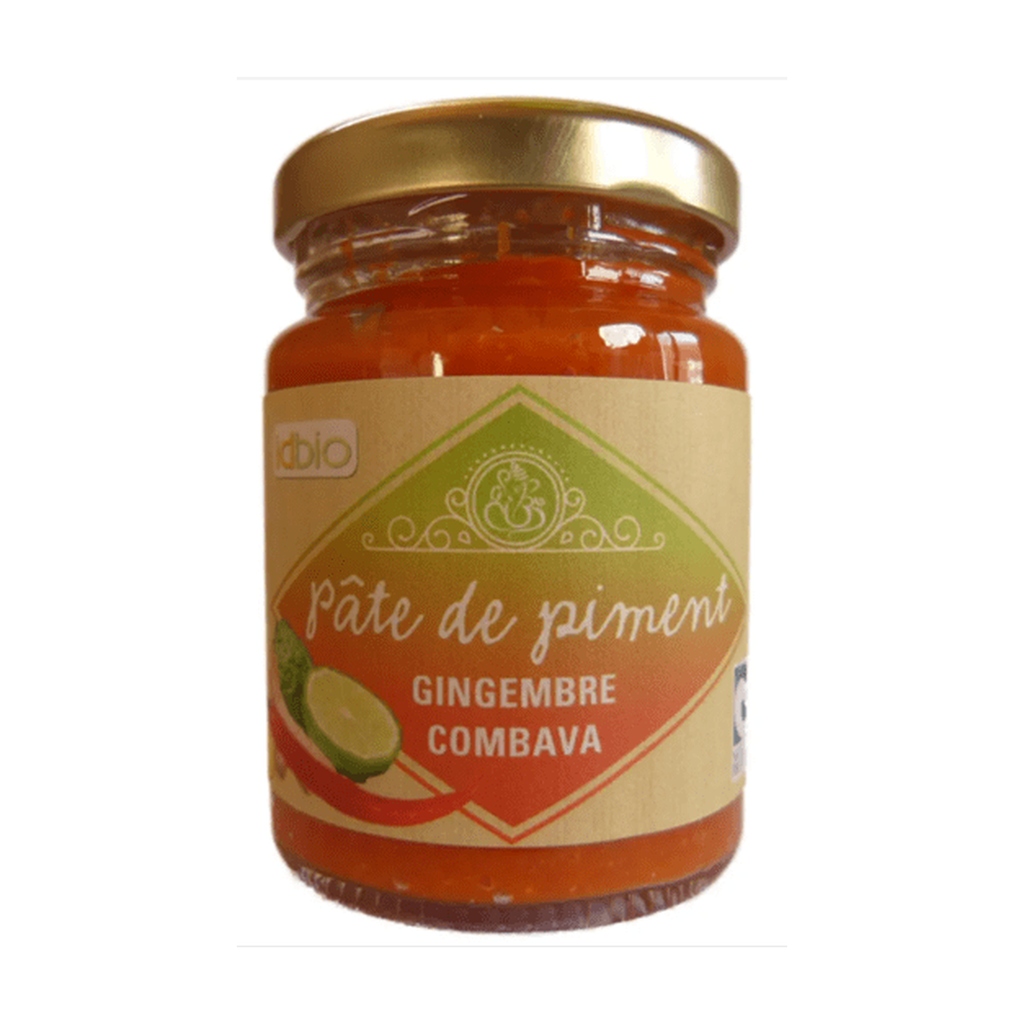 [ID-PPGC90] 90g - Pâte piment gingembre Combava bio - Hindivali