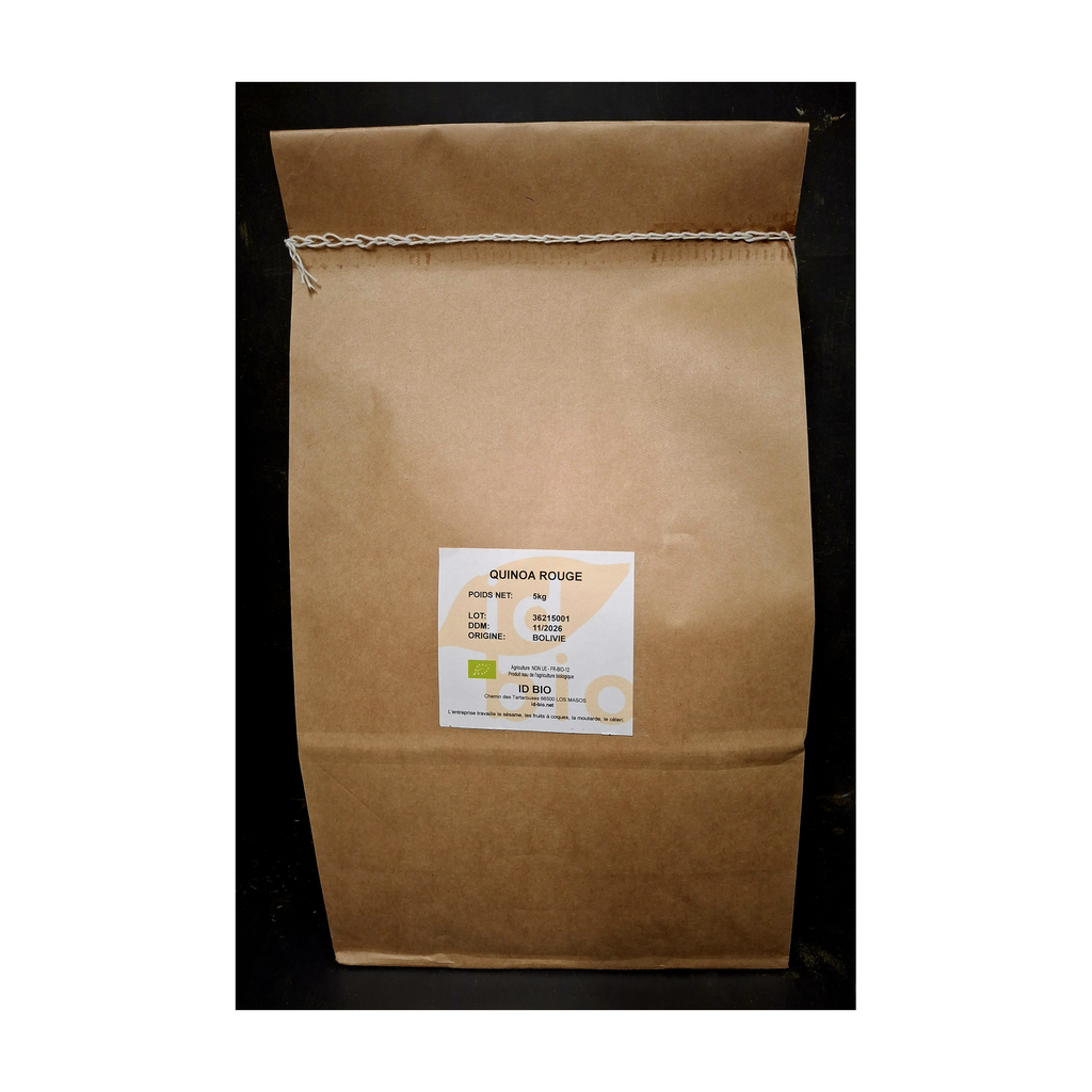 [ID-QUIR5KG] 5kg - Quinoa rouge bio - ID Bio