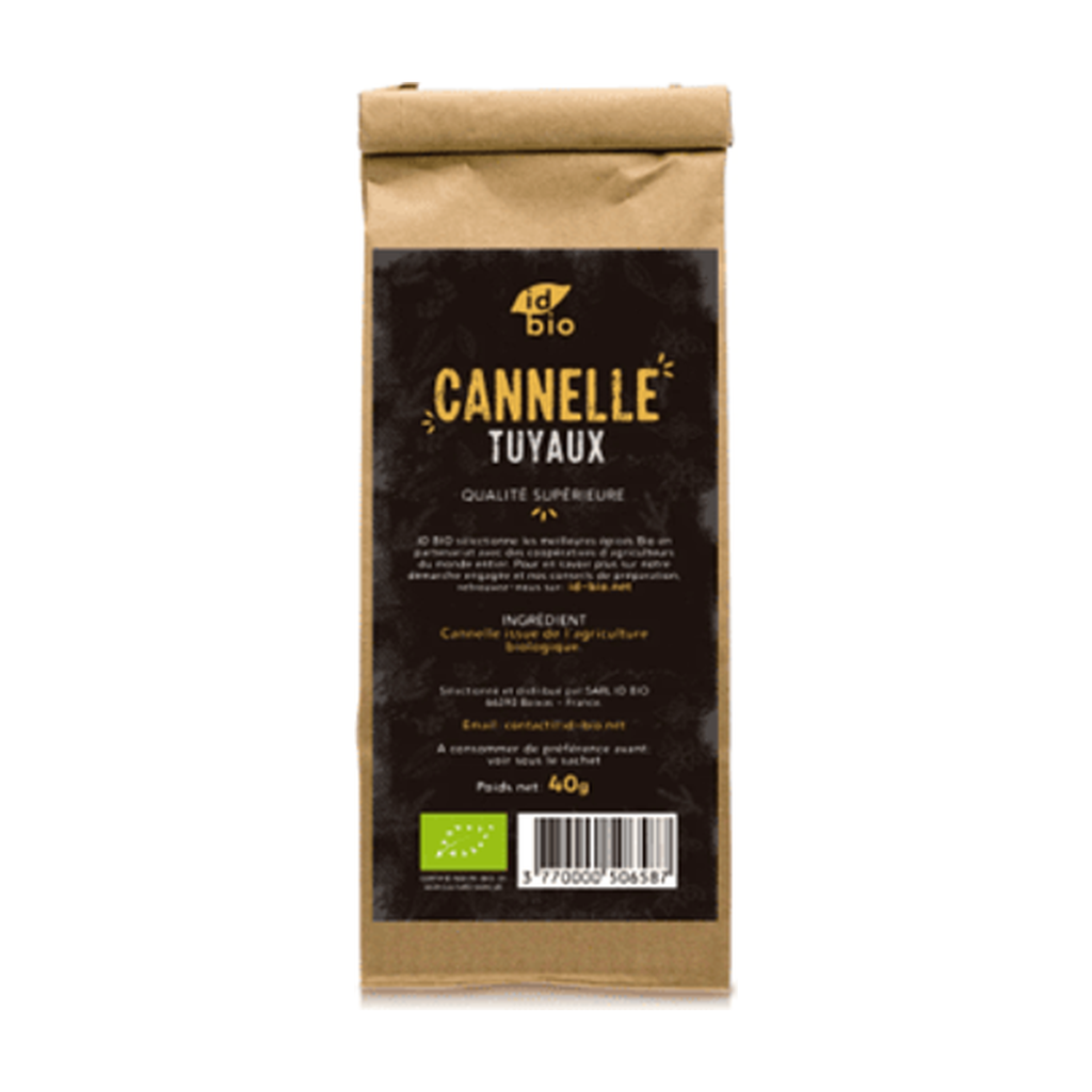 [ID-CANT40] 40g - Cannelle en tuyau bio - ID Bio
