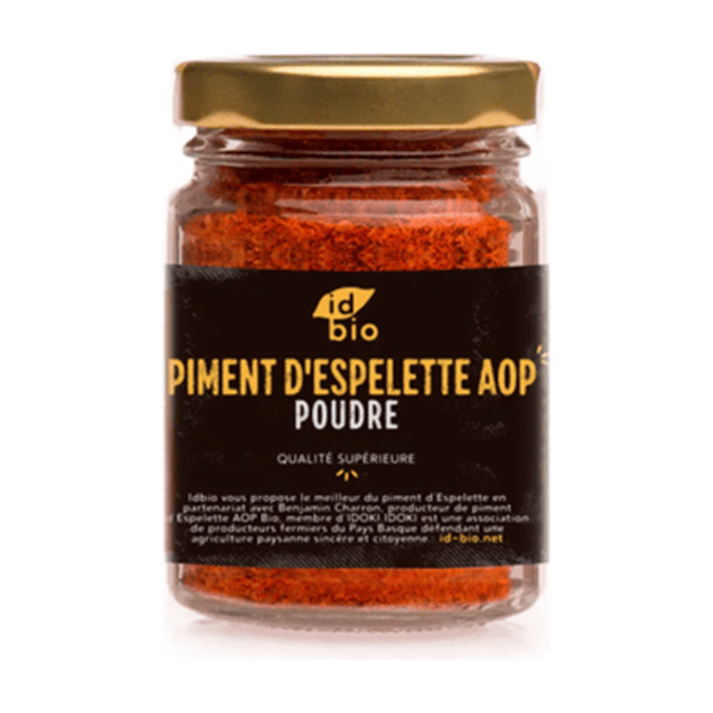 [ID-PIES50] 50g - Piment d'Espelette en poudre bio (consigné) - ID Bio