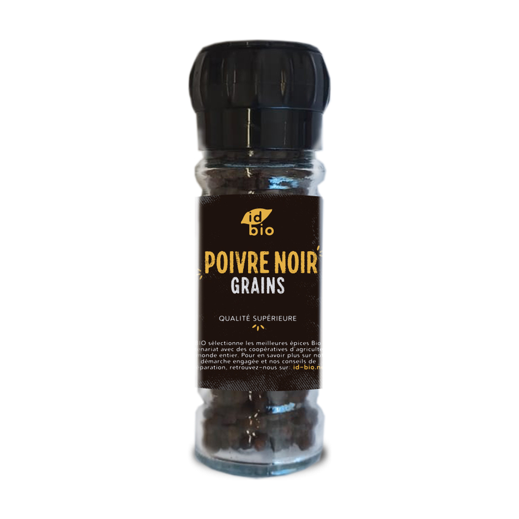 [ID-PONG40] 40g - Poivre Noir en grain bio (consigné) - ID Bio