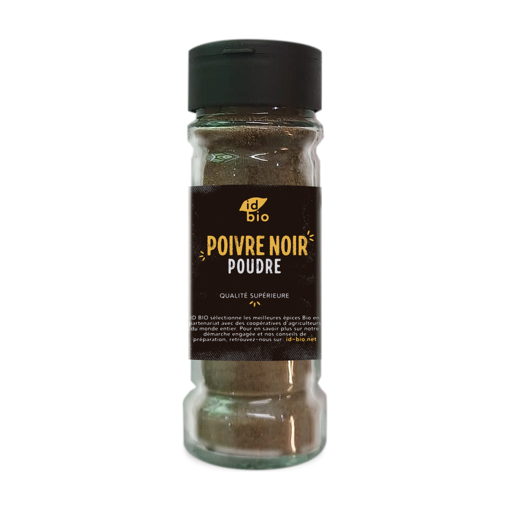 [ID-PONP40] 40g - Poivre Noir en poudre bio (consigné) - ID Bio